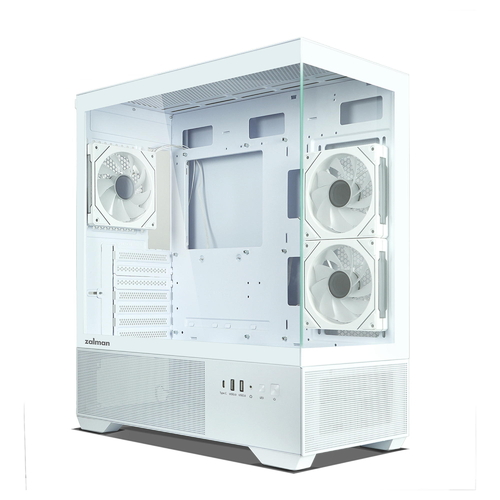 Корпус Zalman Chronix без БЖ, 1xUSB3.0, 1xUSB2.0, 1x Type C, 2x120мм ARGB Reverse,  1x120мм ARGB, VGA 410мм, LCS ready, TG Side/Front Panel, ATX, білий
