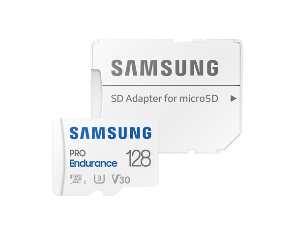 Карта пам'яті Samsung microSD 128GB C10 UHS-I R180MB/s PRO Endurance + SD