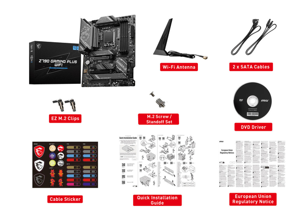 Материнcька плата MSI Z790 GAMING PLUS WIFI s1700 Z790 4xDDR5 HDMI DP WiFi BT ATX