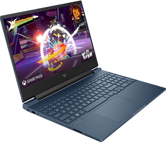 Ноутбук HP Victus 15-fb3021ua 15.6" FHD IPS AG, AMD R5-8645HS, 16GB, F512GB, NVD3050-6, DOS, синій