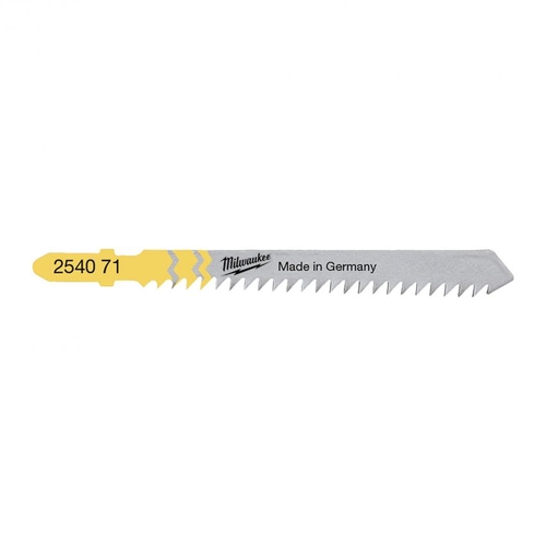 Полотно пиляльне для лобзика Milwaukee T111C , по дереву, крок зуба 3мм х 75мм, 5шт