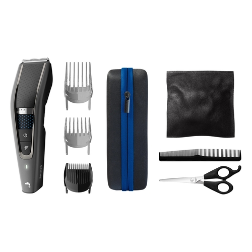 Машинка для стриження  Philips Series 7000, акум., роторний мотор, насадок-3, кейс,ножиці, гребінець в компл, сталь, чорно-сірий