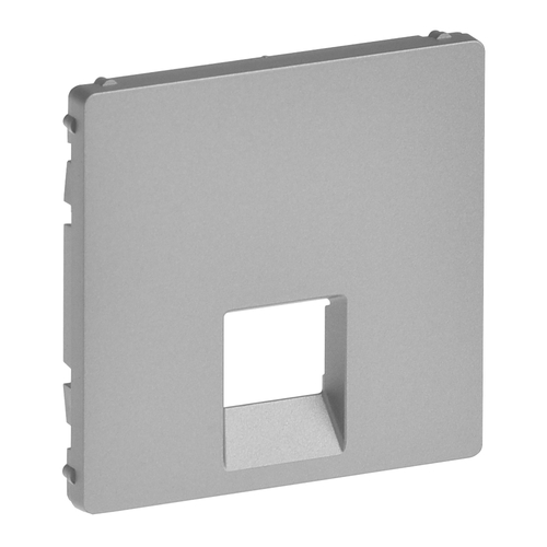 Лицьова панель ї розетки RJ11/RJ45 Legrand Valena LIFE, IN*MATIC, алюміній