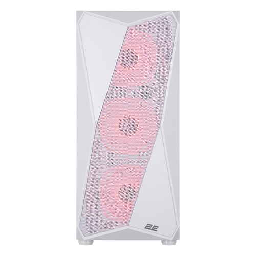 Корпус 2E GAMING Aruba G3313W, без БЖ 1xUSB3.0, 2xUSB2.0, 5x120мм ARGB, VGA 330мм, LCS ready, HUB, TG Side Panel, ATX, білий