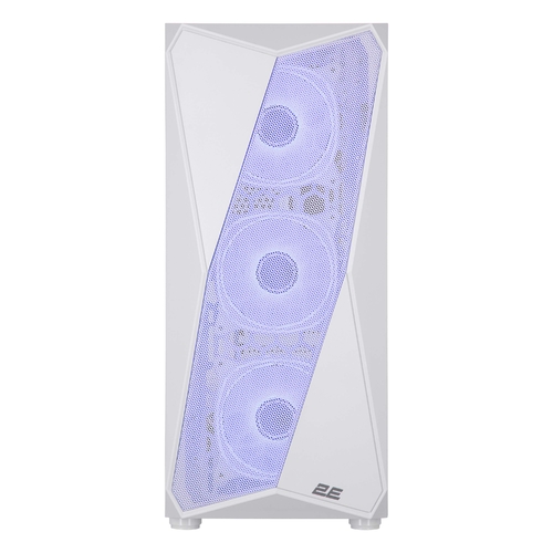 Корпус 2E GAMING Aruba G3313W, без БЖ 1xUSB3.0, 2xUSB2.0, 5x120мм ARGB, VGA 330мм, LCS ready, HUB, TG Side Panel, ATX, білий