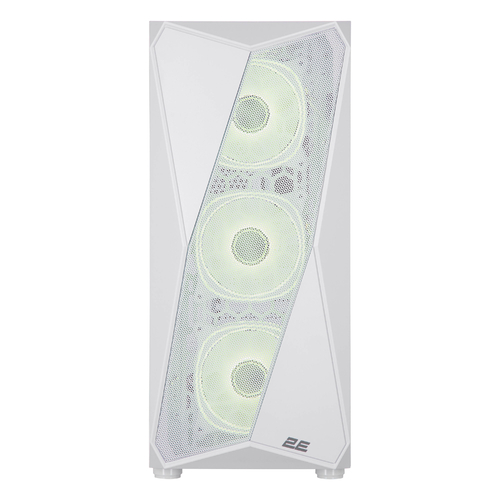 Корпус 2E GAMING Aruba G3313W, без БЖ 1xUSB3.0, 2xUSB2.0, 5x120мм ARGB, VGA 330мм, LCS ready, HUB, TG Side Panel, ATX, білий