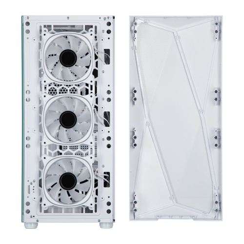 Корпус 2E GAMING Aruba G3313W, без БЖ 1xUSB3.0, 2xUSB2.0, 5x120мм ARGB, VGA 330мм, LCS ready, HUB, TG Side Panel, ATX, білий