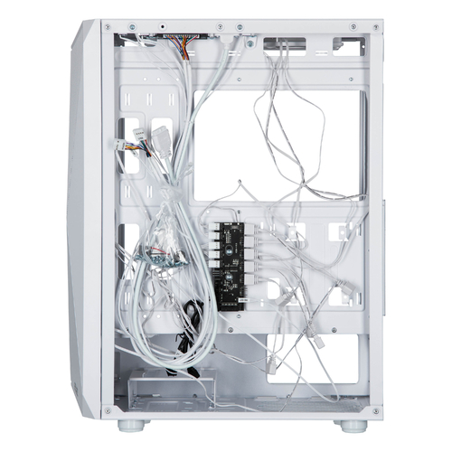 Корпус 2E GAMING Aruba G3313W, без БЖ 1xUSB3.0, 2xUSB2.0, 5x120мм ARGB, VGA 330мм, LCS ready, HUB, TG Side Panel, ATX, білий