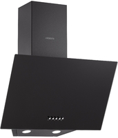 Витяжка ARDESTO похила, 50см, 450м3ч, скло, 2х1Вт LED, кнопкове, чорний