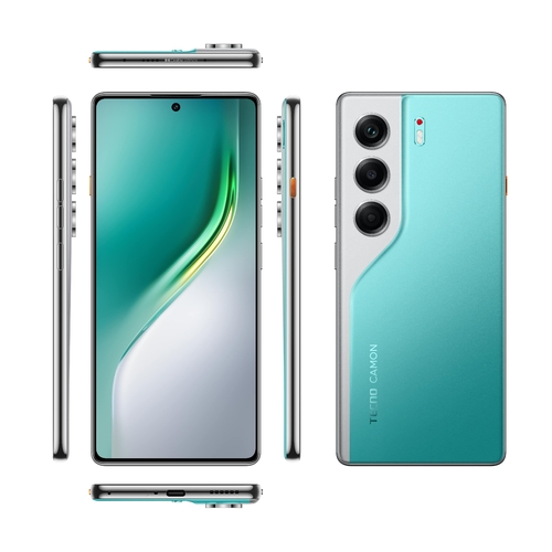 Смартфон TECNO Camon 40 (CM5) 6.78" 8/256ГБ, 2SIM, 5200мА•год, Emerald Lake Green