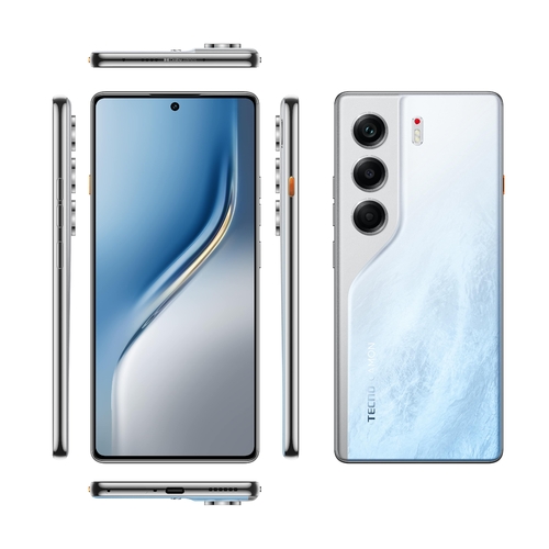 Смартфон TECNO Camon 40 (CM5) 6.78" 8/256ГБ, 2SIM, 5200мА•год, Glacier White