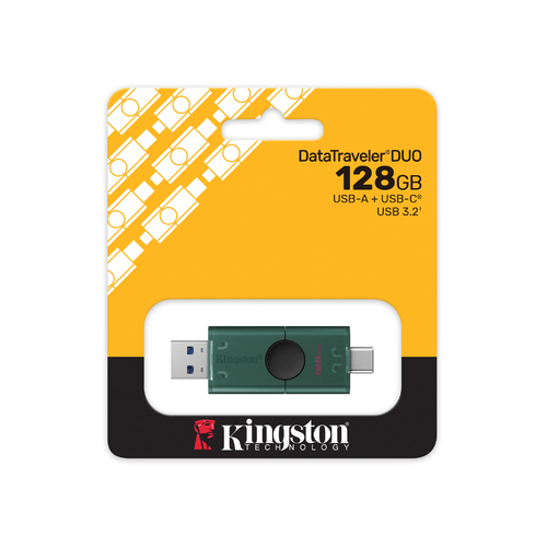 Флеш-накопитель USB3.2 128GB Type-C Kingston DataTraveler Duo Green (DTDEG2/128GB)