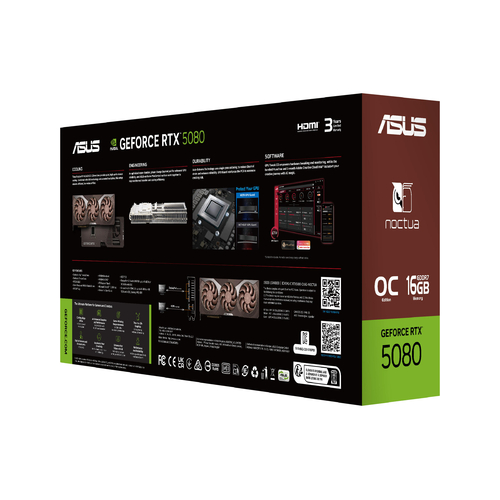 Відеокарта ASUS GeForce RTX 5080 16GB GDDR7 OC RTX5080-O16G-NOCTUA