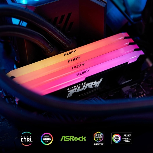 Модуль памяти DDR4 2x16GB/3200 Kingston Fury Beast RGB (KF432C16BB12AK2/32WP)