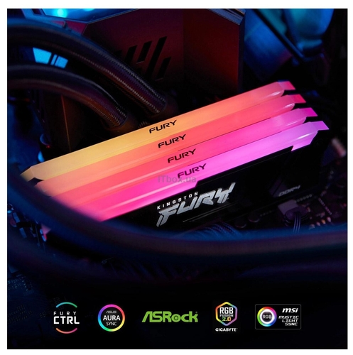 Модуль памяти DDR4 16GB/3200 Kingston Fury Beast RGB (KF432C16BB12A/16WP)