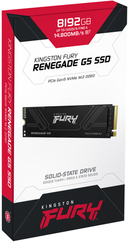 Накопитель SSD 8TB Kingston Fury Renegade G5 M.2 2280 PCIe Gen5.0 x4 NVMe 3D NAND TLC (SFYR2D/8T1)