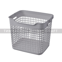 Кошик для білизни ARDESTO 38x29.5x33см, 26л, пластик PP, сірий