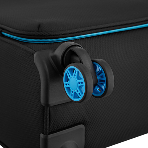 Набір валіз 2E, Trek, (L+M+S), TSA, 4 колеса, + 3 рюкзаки Cabin (2E-BPET-CABIN-BK), поліестр, чорний