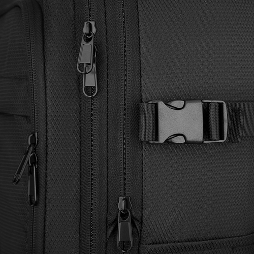 Набір валіз 2E, Trek, (L+M+S), TSA, 4 колеса, + 3 рюкзаки Cabin (2E-BPET-CABIN-BK), поліестр, чорний