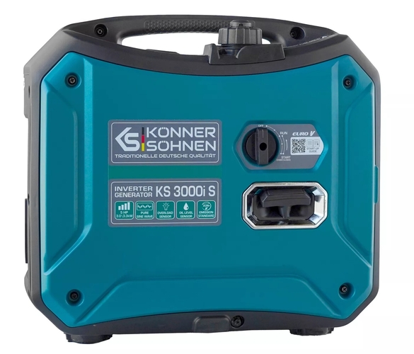 Генератор бензиновий інверторний Konner&Sohnen KS 3000i S 230В, 3-3.3кВт, ручний стартер, 23кг