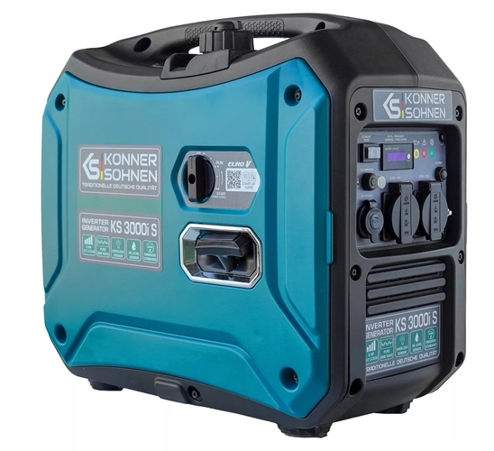 Генератор бензиновий інверторний Konner&Sohnen KS 3000i S 230В, 3-3.3кВт, ручний стартер, 23кг
