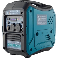 Генератор бензиновий інверторний Konner&Sohnen KS 3000i S 230В, 3-3.3кВт, ручний стартер, 23кг
