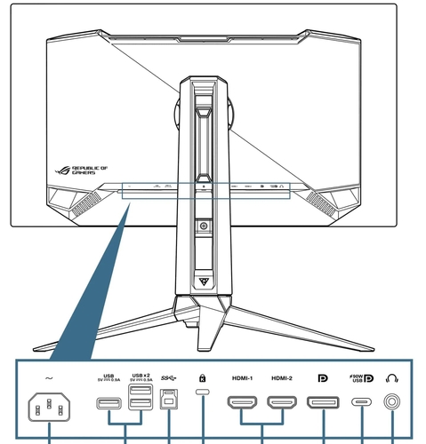 Монитор Asus 27" ROG Swift PG27UCDM (90LM0B30-B01971) OLED Black 240Hz