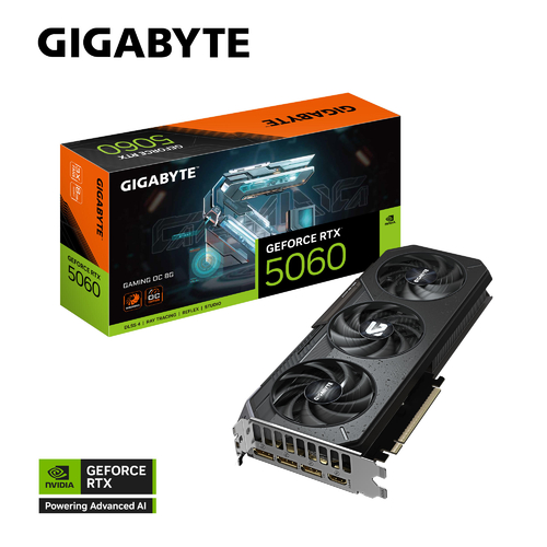 Відеокарта GIGABYTE GeForce RTX 5060 8GB GDDR7 GAMING OC