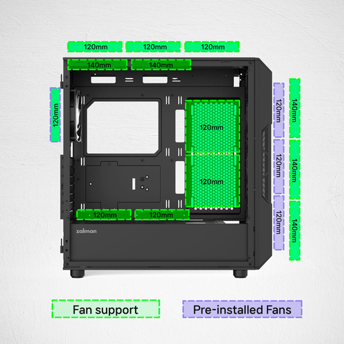 Корпус Zalman P60 Black