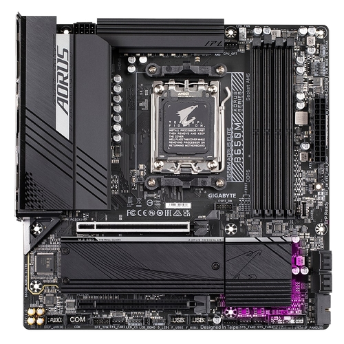 Материнська плата GIGABYTE B650M AORUS ELITE sAM5 B650 4xDDR5 M.2 HDMI DP mATX