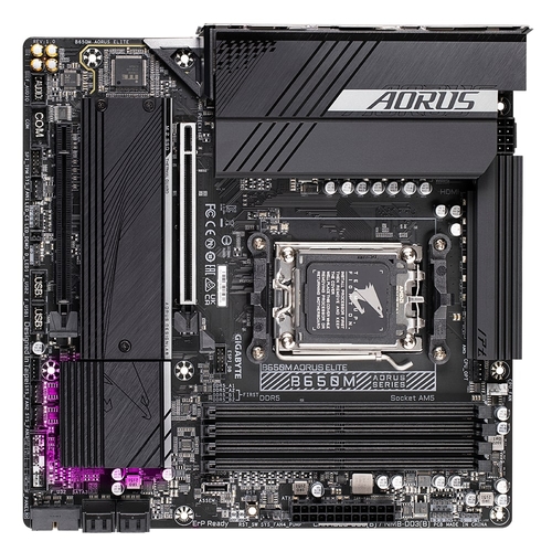 Материнська плата GIGABYTE B650M AORUS ELITE sAM5 B650 4xDDR5 M.2 HDMI DP mATX