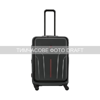 Валіза Wenger Amplix Hardside Medium, середня, полікарбонат, TSA, 4 колеса, розширення, чорний