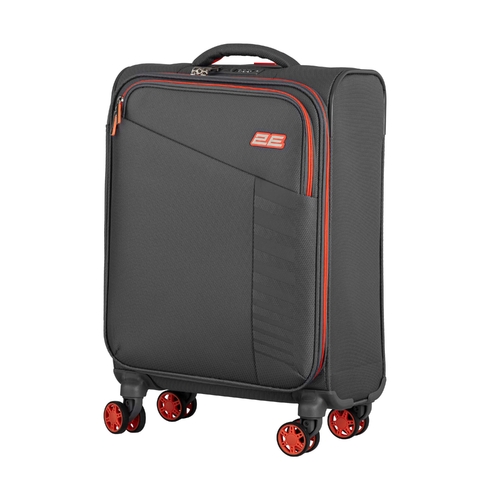 Набір валіз 2E, Trek, (L+M+S), TSA, 4 колеса, + 3 рюкзаки Cabin (2E-BPET-CABIN-GR), поліестр, сірий