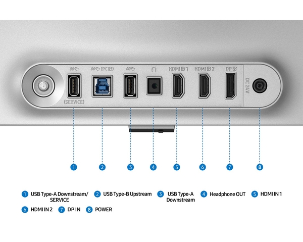 Монитор Samsung 32" Odyssey G8 G81SF (LS32FG812SIXUA) OLED Silver 240Hz