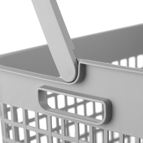 Кошик для білизни ARDESTO 38x29.5x33см, 26л, пластик PP, сірий