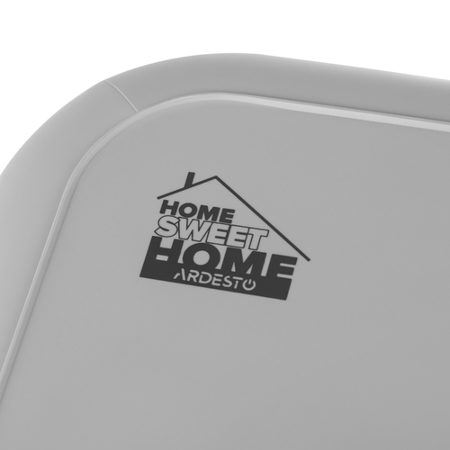 Кошик для білизни ARDESTO 38x29.5x33см, 26л, пластик PP, сірий