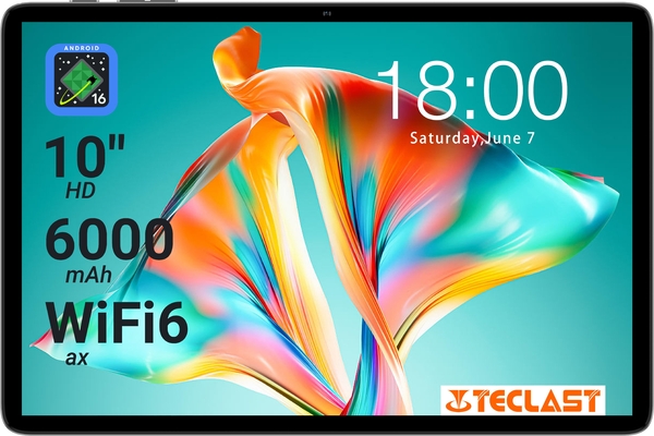 Планшет Teclast P30T KIT 10,1" 4ГБ, 128ГБ, 6000мА•год, Android, сірий
