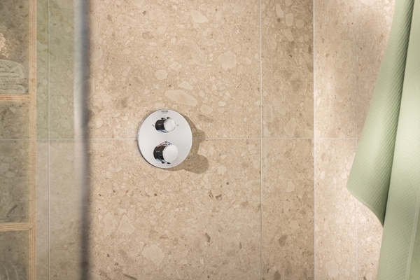 Душова система Grohe QuickFix Precision прихованого монтажу з Vitalio Rain Mono 310 Cube, хром