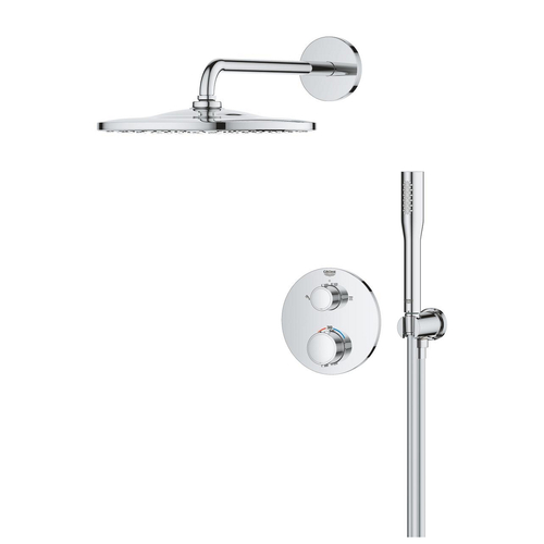 Душова система Grohe QuickFix Precision прихованого монтажу з Vitalio Rain Mono 310 Cube, хром