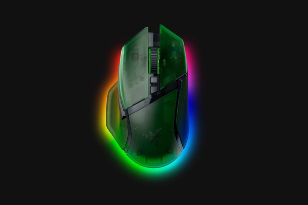 Мышь беспроводная Razer Basilisk V3 Pro 35K Phantom Green (RZ01-05240300-R3G1)