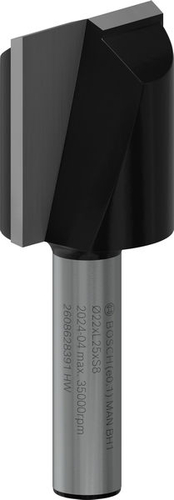 Фреза пазова Bosch Professional з двома лезами Std S8 D22 L25