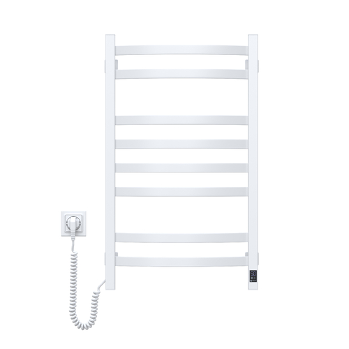 Рушникосушка Navin електрична Avalon, 800х480х104мм, таймер-регулятор, сталь, білий, ліве підключення