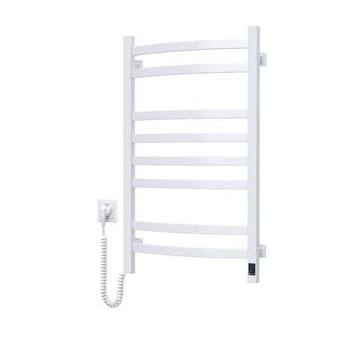 Рушникосушка Navin електрична Avalon, 800х480х104мм, таймер-регулятор, сталь, білий, ліве підключення