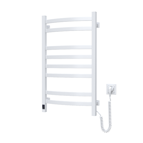 Рушникосушка Navin електрична Avalon, 800х480х104мм, таймер-регулятор, сталь, білий, праве підключення