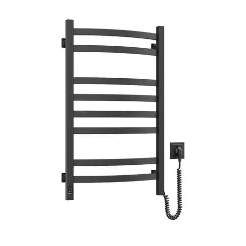 Рушникосушка Navin електрична Avalon, 800х480х104мм, таймер-регулятор, сталь, чорний муар, праве підключення