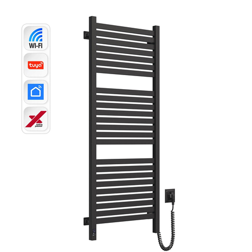 Рушникосушка Navin електрична Авангард Х, 1200х480х71мм, Wi-Fi, сталь, чорний муар, праве підключення