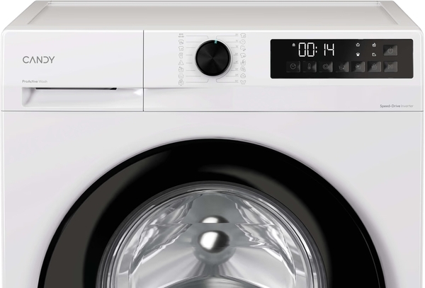Пральна машина Candy фронтальна, 8кг, 1400, A+++, 59см, дисплей, пара, інвертор, білий