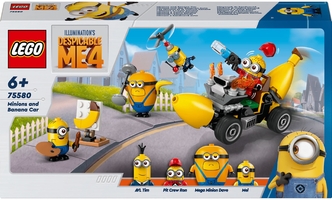 Конструктор LEGO Despicable Me 4 Посіпаки й банановий автомобіль