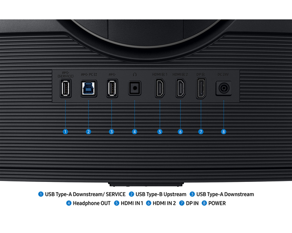 Монітор Samsung 37" G7 G75F 4K HDMI, DP, USB, VA, 3840x2160, 165Hz, 1ms