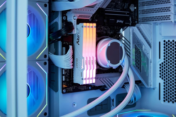 Пам'ять ПК Kingston DDR5 16GB 6000 FURY Beast EXPO Білий